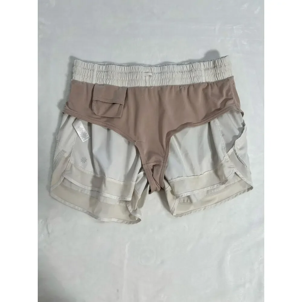 White Athletic Shorts by Athleta Women's Medium